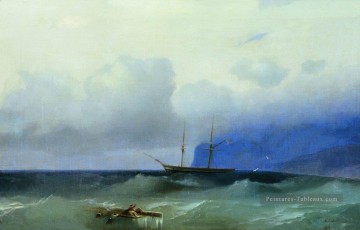 Ivan Aivazovsky bateau à voile Paysage marin Peinture à l'huile